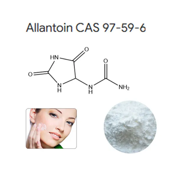 Powdr allantoin gradd gosmetig ar gyfer croen CAS 97-59-6