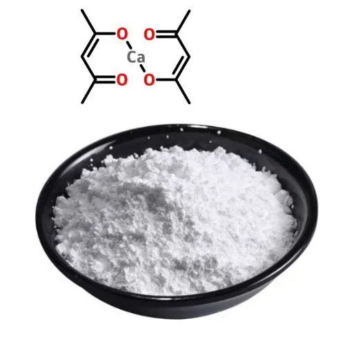 Cynheswch y sefydlogwr calsiwm acetylacetonate caa ar gyfer PVC CAS 19372-44-2