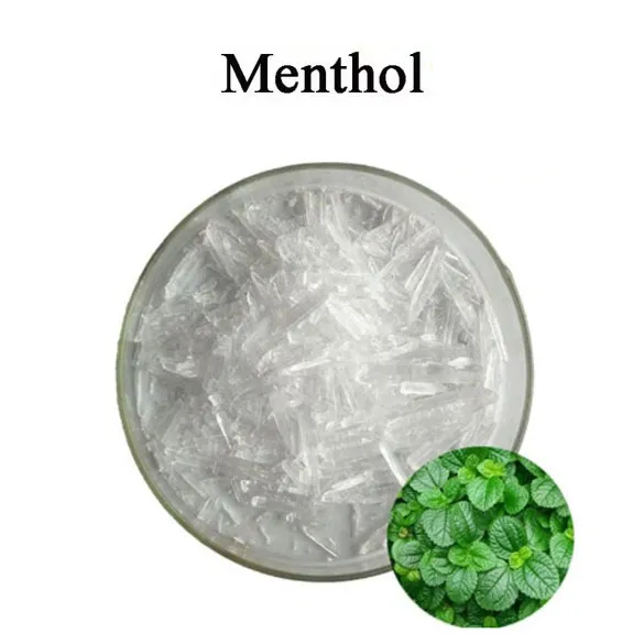Purdeb Uchel 99% Menthol Crystal Food Gradd Cas 89-78-1